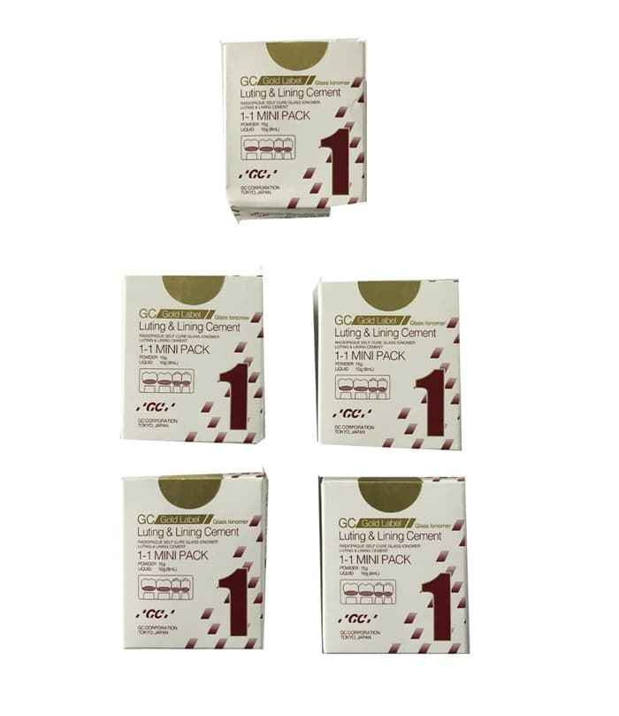 GC Fuji 1 Glass Ionomer Luting Cement Mini Pack – Multiple Pack Quantity View GC Corporation Tokyo Japan
