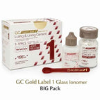 GC Gold Label 1 strontium-based GIC 15 micron film thickness fluoride release orthodontic band cementation