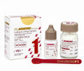 GC Fuji 1 Glass Ionomer Luting and Lining Cement Mini Pack – Box with 15g Powder Jar, 10g Liquid Bottle and Red Spatula
