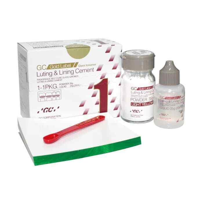 GC Gold Label 1 Glass Ionomer Luting Cement for Crown Bridge Inlay Onlay Cementation by GC Corporation Japan