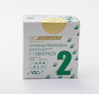 GC Gold Label dental glass ionomer cement powder 10g bottle close view