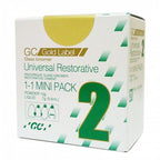 Dental glass ionomer cement GC Gold Label with mixing spoon and full kit