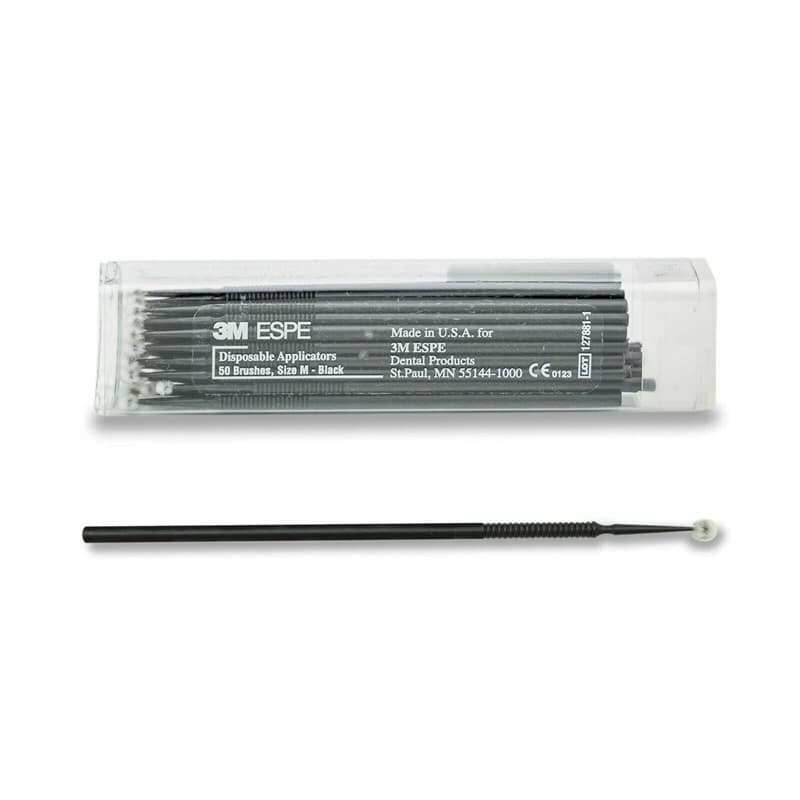 3M ESPE disposable micro-applicator brushes 50 pcs Size M included in Filtek Z350 XT dental composite kit.