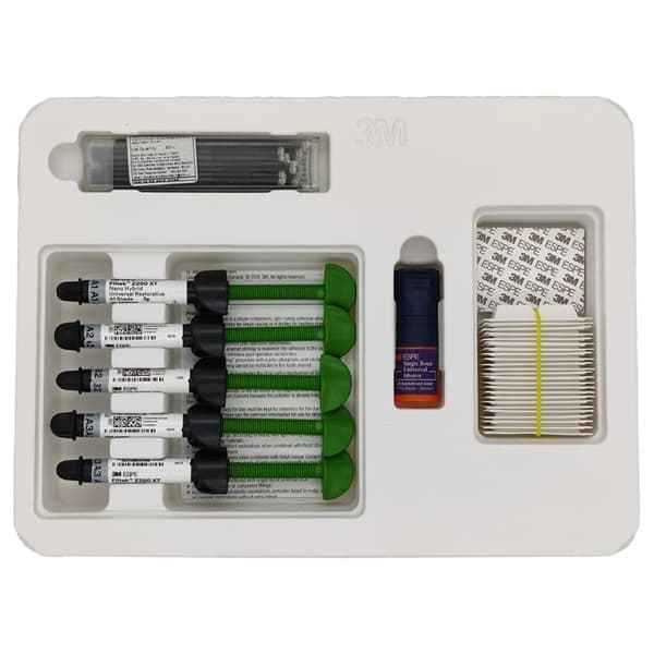 3M ESPE Z250 XT nano hybrid composite kit – 5 syringes and Single Bond Universal 3ml