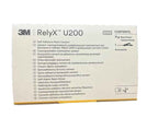 3M ESPE RelyX U200 Self-Adhesive Resin Cement Box – 11g Base Paste Catalyst Paste Clicker Front Label View
