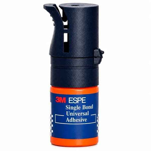 Single Bond Universal 3M ESPE Dental Adhesive 5ml – Orange Bottle with Black Dispenser Cap Front View
