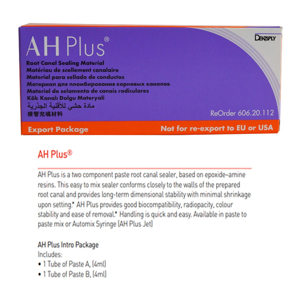 Dentsply AH Plus Root Canal Sealer Epoxy-Amine Resin 4ml Paste A and Paste B Tubes