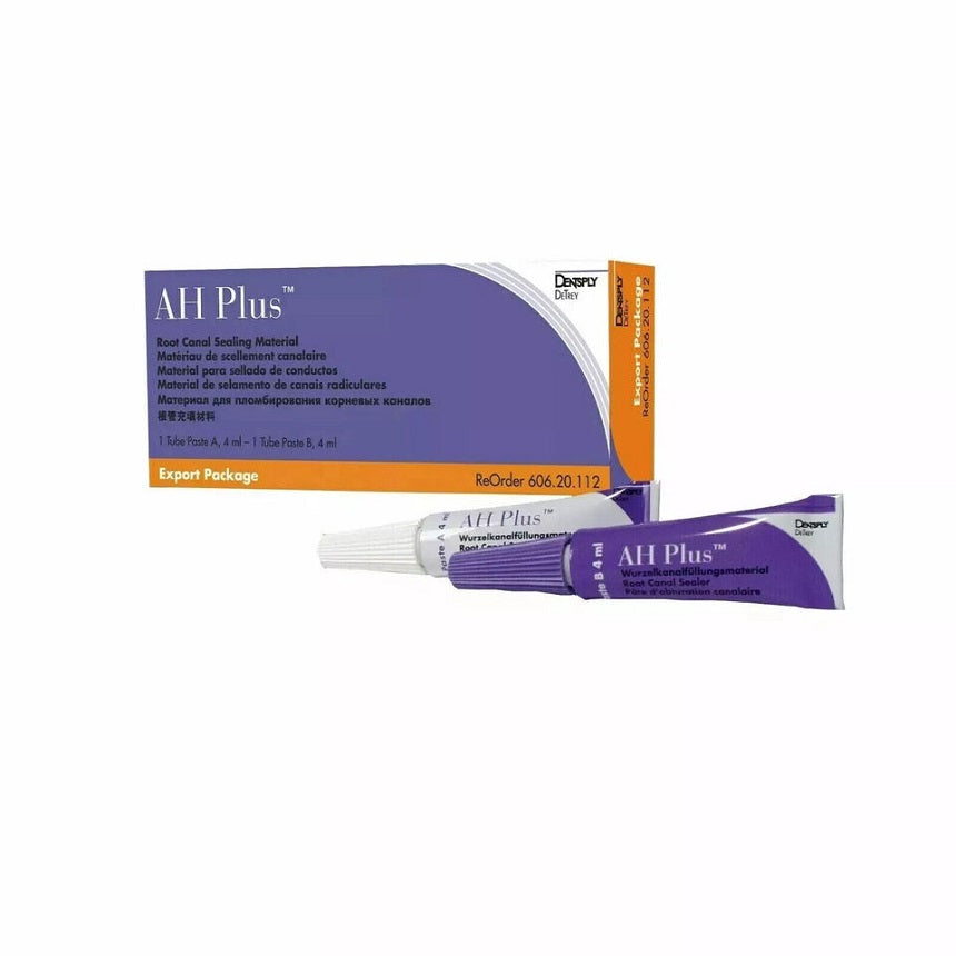 Dentsply AH Plus root canal sealer packaging front view by Dentsply Sirona
