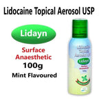 Lidayn lidocaine USP topical aerosol spray for scaling periodontal treatment and oral surgery