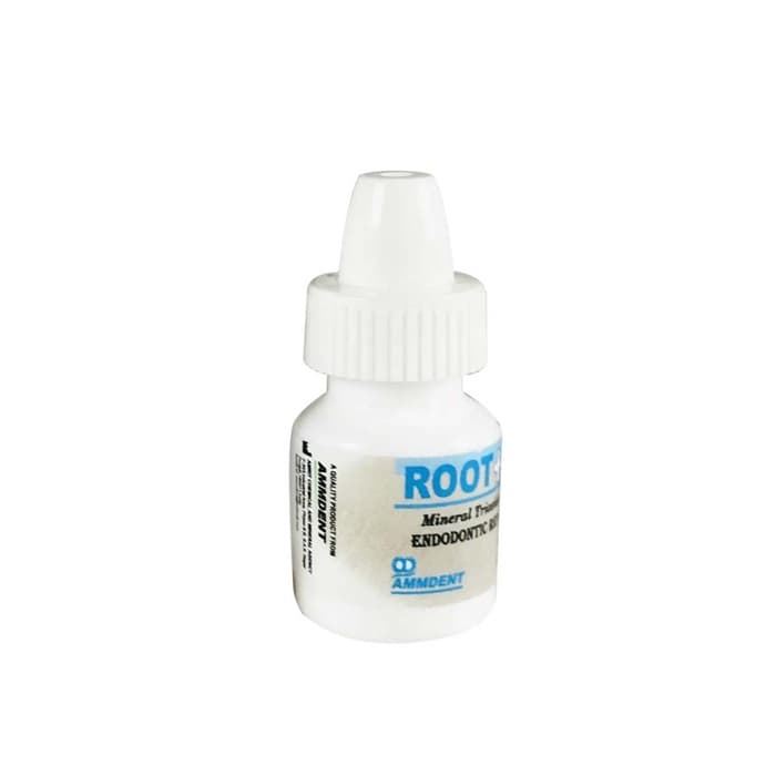 Ammdent Root Plus MTA Liquid 3ml Dropper Bottle Close-Up for Dental Professionals – Mixing Liquid for Mineral Trioxide Aggregate Endodontic Repair Cement for Root Perforation Repair by Ammdent India
