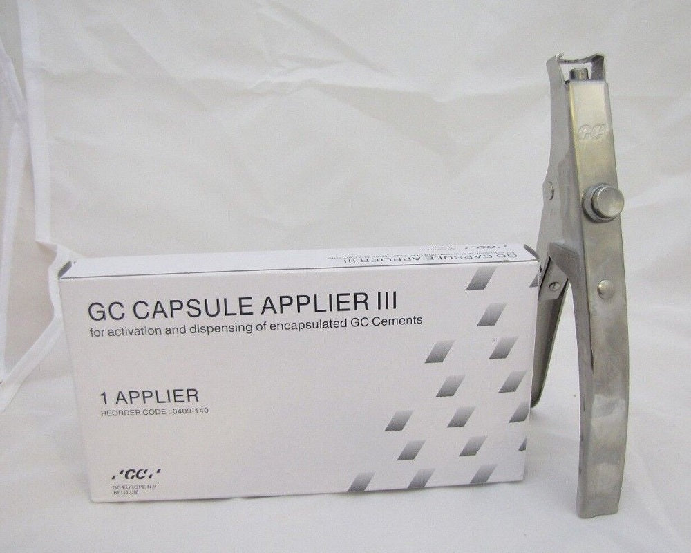 GC Capsule Applier III with GC Fuji capsule material dental instrument
