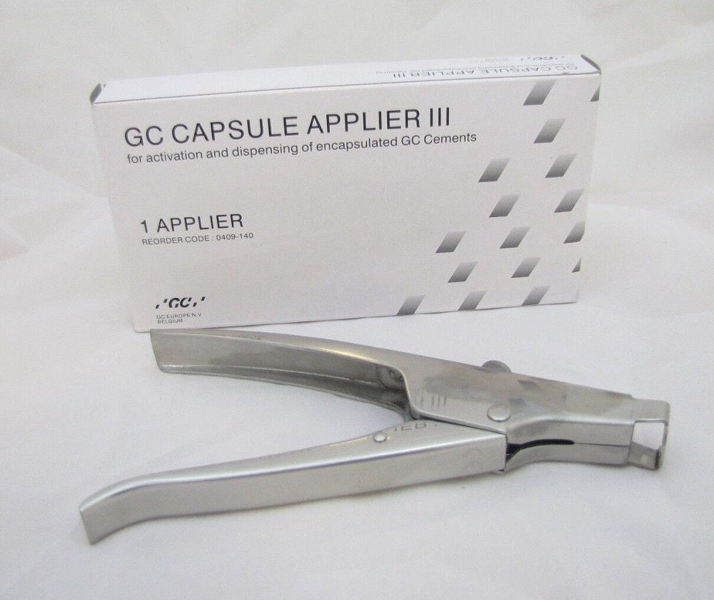 GC Capsule Applier III autoclavable dental capsule dispenser front view
