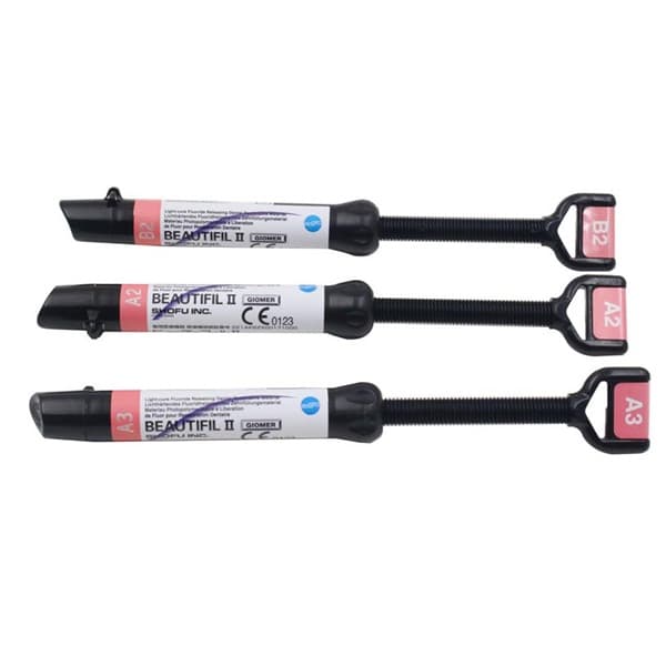 Shofu Beautifil II Starter Kit close-up – giomer composite with S-PRG filler technology for fluoride release and superior aesthetics in dental restorations globally
