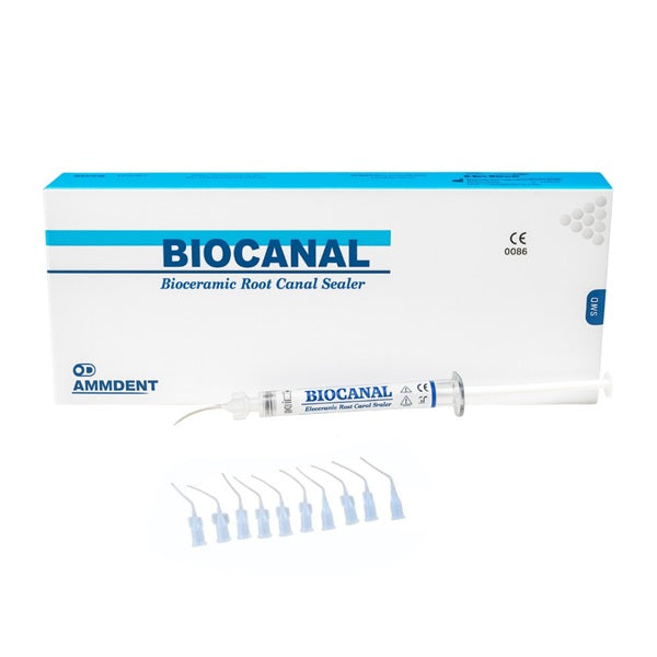 Ammdent Biocanal Bioceramic Root Canal Sealer 2.5gm – Pre-Loaded Syringe Bioceramic Sealer for Endodontic Root Canal Obturation Worldwide