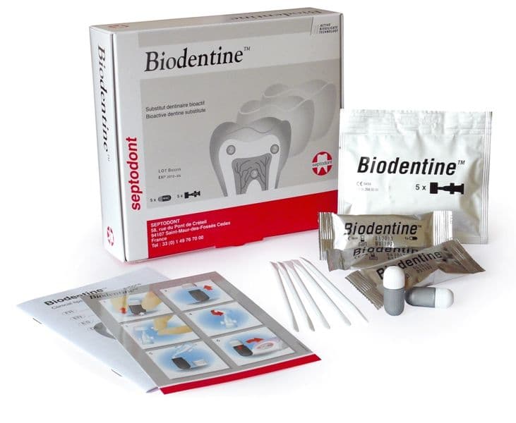 Septodont Biodentine Kit - Pack of 5 Capsules and Single-Dose Containers, Bioactive Dental Material