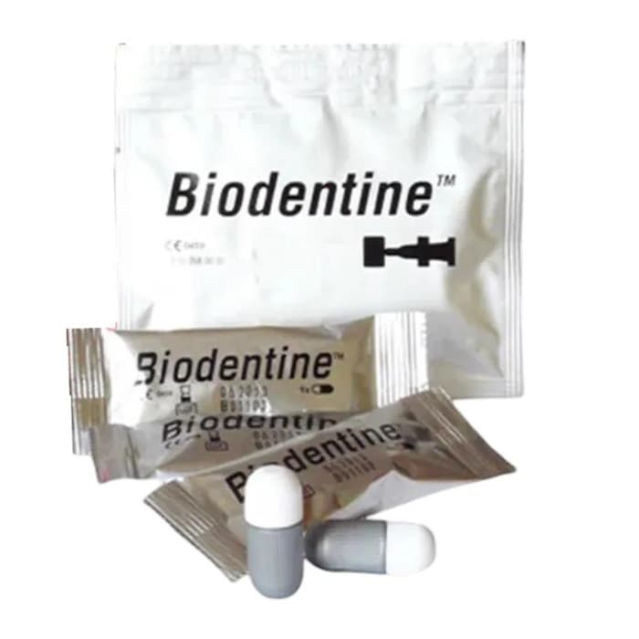 Biodentine dental material applied for pulp capping and dentin restoration procedure