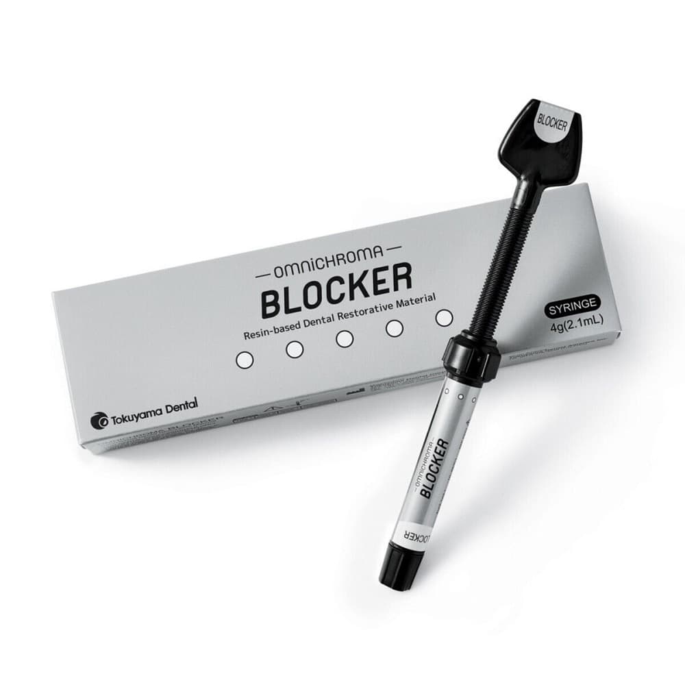 Tokuyama Omnichroma Blocker 4g 2.1mL Syringe with Box for Dentists – Light-Cure Opaque Composite Resin for Discoloration Masking Class III and IV Restorations by Tokuyama Dental Japan
