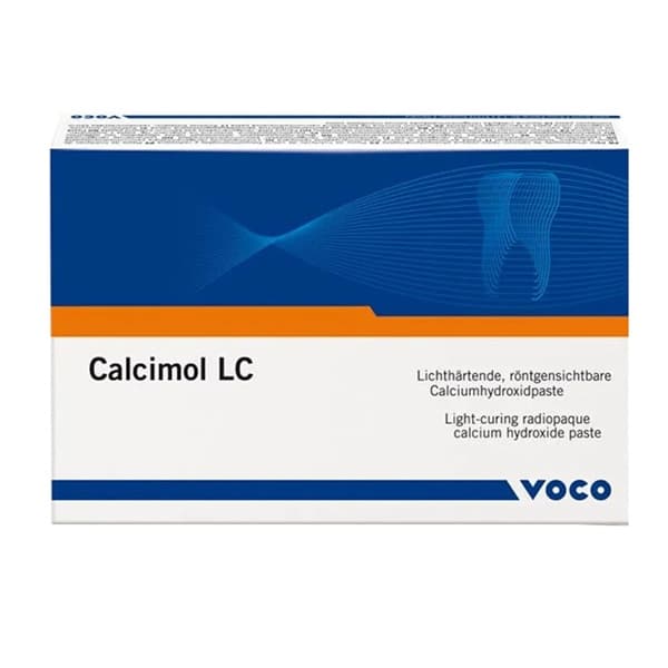 VOCO Calcimol LC light-curing radiopaque calcium hydroxide paste product box front view