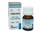 Ammdent Canalsolve back packaging – Usage instructions and safety precautions for root canal filling removal