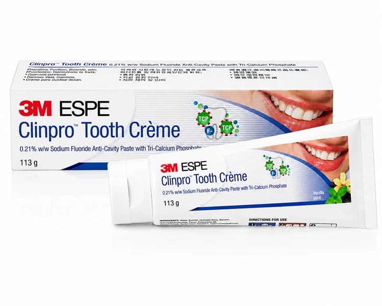 3M Clinpro Tooth Crème 113g – Sodium Fluoride & Tri-Calcium Phosphate Anti-Cavity Toothpaste for Professional Dental Use Globally