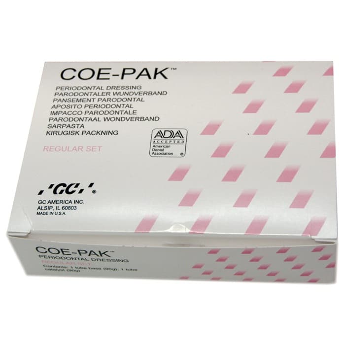 GC COE-PAK Regular Set – 90g eugenol-free periodontal dressing for wound protection after flap surgery and gingivectomy by dental professionals worldwide

