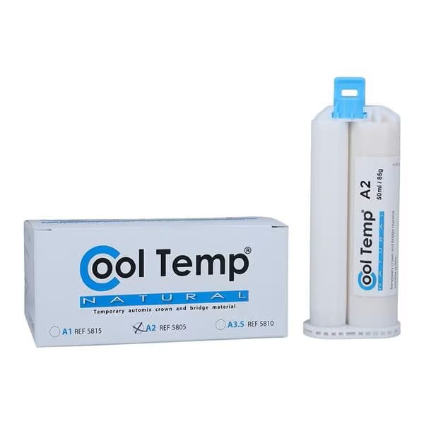 Cooltemp Natural A2 dental material, 50 ml automix cartridge