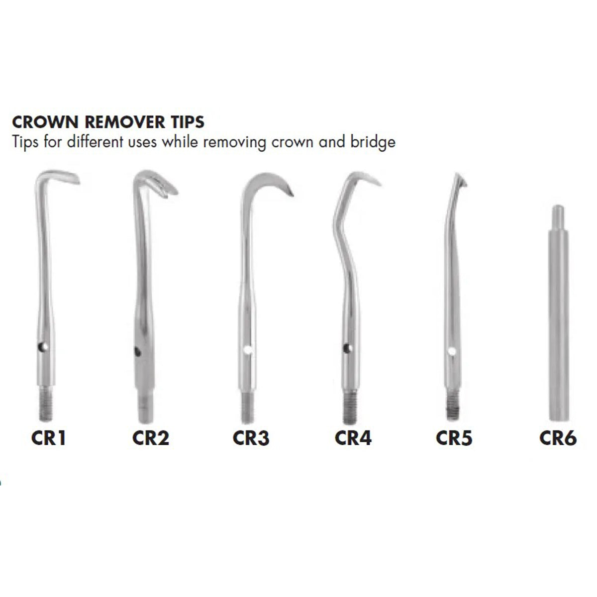 1. GDC Automatic Crown Remover Standard CRS - Full View - Stainless Steel Dental Instrument
