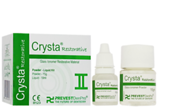 Prevest DenPro Crysta Restorative – Glass Ionomer Restorative Material (Powder-Liquid Kit)