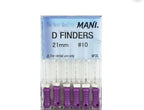MANI D Finders Dental Hand Files – ISO Sizes 8 to 15 | 25mm | Pack of 6