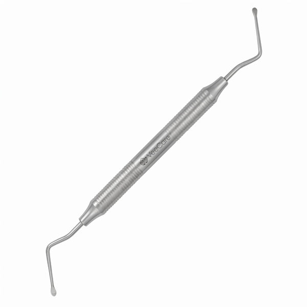 VeeCare Surgical Debridement Curette Set – 4-Piece Stainless Steel Periodontal Curette Kit for Dental Surgical Debridement Globally