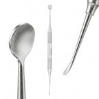 VeeCare Surgical Curette Set of 4 – Mirror Polished Handles for Superior Grip and Control