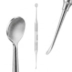 VeeCare Debridement Curette Set MicroSerrated Lucas Curette 2.5mm Precision Instrument
