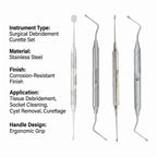 VeeCare Debridement Curette – Specialized Tips for Precise Root Planing and Tissue Removal