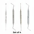 VeeCare Complete Surgical Debridement Curette Set of 4 – Premium Stainless Steel Periodontal Instruments