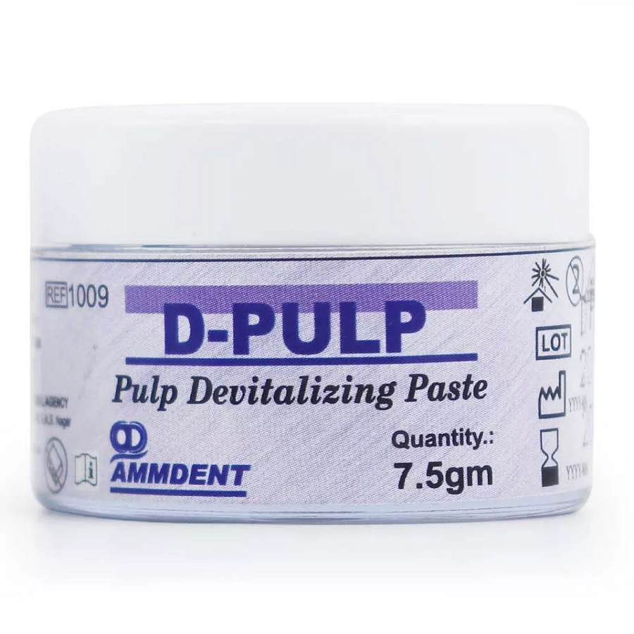 Ammdent D-PULP endodontic devitalizing paste for pulp management
