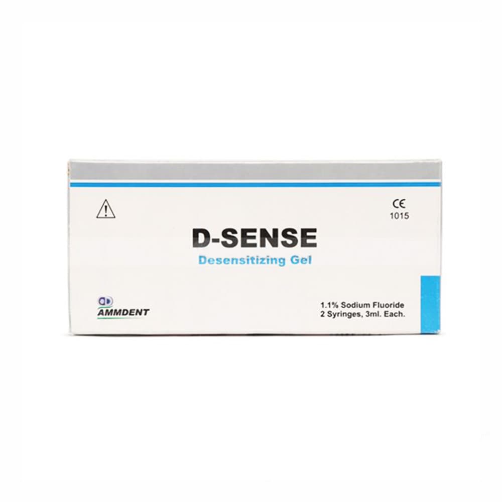 Ammdent D-Sense Desensitizing Gel – 1.1% sodium fluoride gel for treatment of dentinal hypersensitivity and sensitive teeth in dental clinics globally

