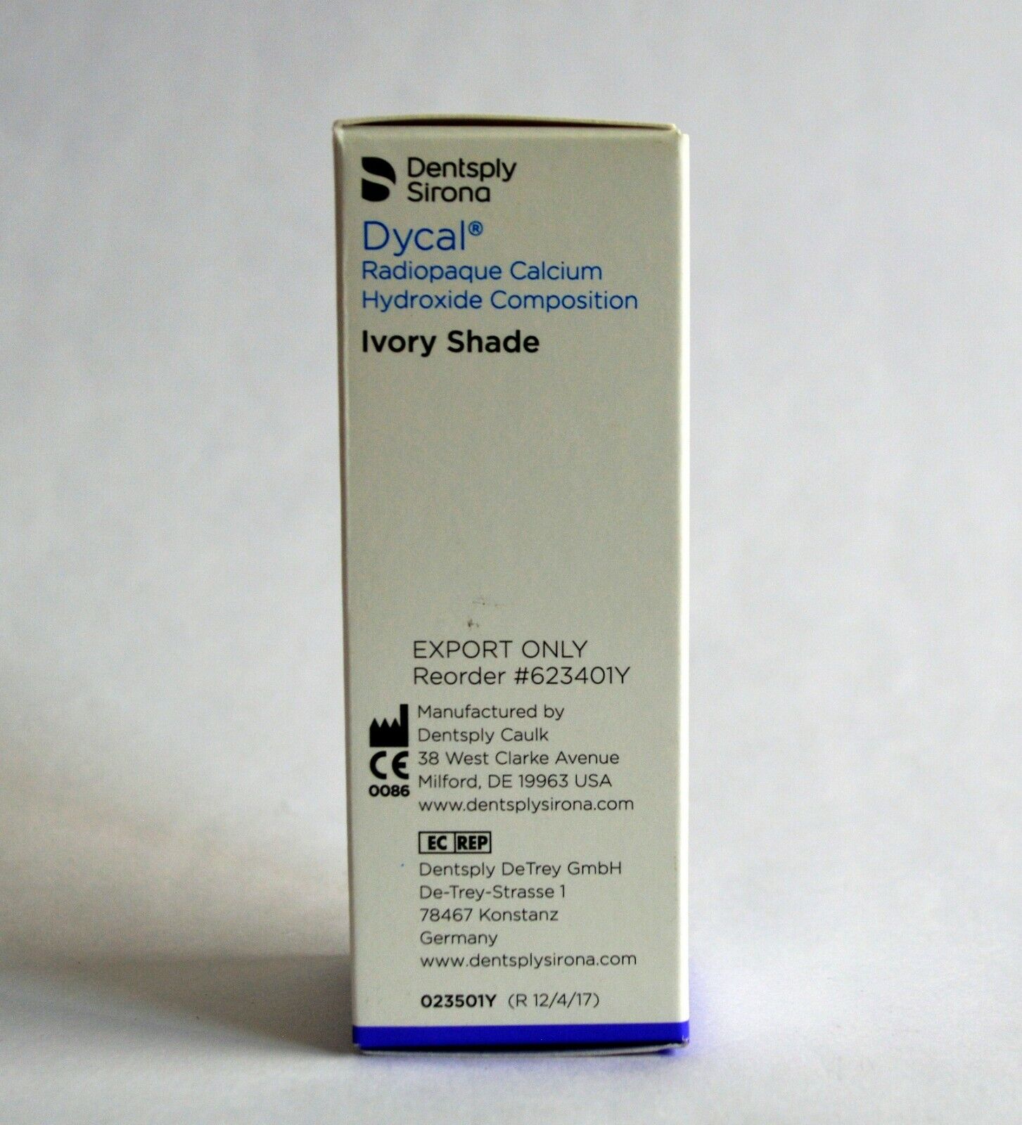 Dentsply Sirona Dycal® – Radiopaque Calcium Hydroxide Composition – Standard Package Ivory Shade (Reorder #623401Y)