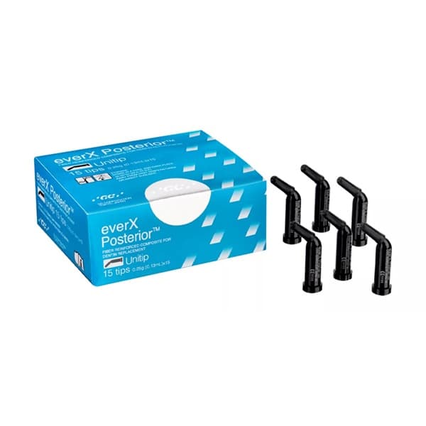 GC everX Posterior Fiber Reinforced Composite – 15 unitips for bulk fill posterior restorations with excellent mechanical properties by restorative dentists globally
