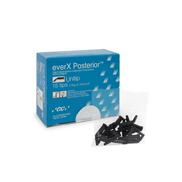 GC everX Posterior Unitip – trusted short fiber reinforced composite for posterior bulk fill restorations by dental professionals and dental clinics worldwide
