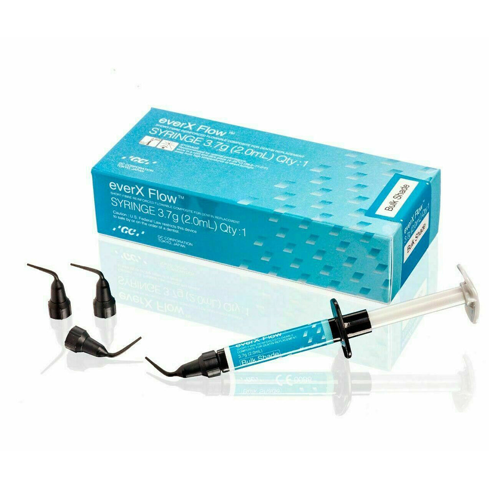 GC everX Flow Short Fibre Reinforced Flowable Composite Bulk Shade Syringe 3.7g by GC Corporation