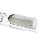 3M ESPE Sof-Lex Finishing Strips box side view showing contents label – 150 strips, 17.7cm x 3.9mm dimensions, REF 1954
