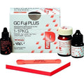 GC Fuji PLUS Radiopaque Reinforced Glass Ionomer Luting Dental Cement Kit for Dentists – 1-1PKG Powder 15g Liquid 8g Conditioner 7g with Spoon and Mixing Pad, GC Corporation Tokyo Japan
