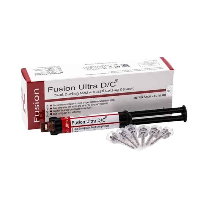 Fusion Ultra DC Resin Cement – Permanent Cementation Crowns Bridges Inlays Onlays Veneers Implants
