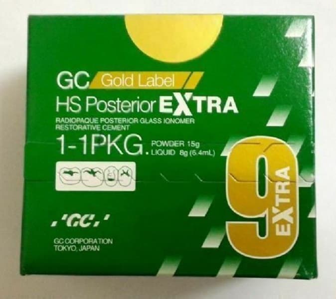 GC Gold Label 9 Extra 15g Big Pack by GC Corporation Japan – strontium hydroxyapatite fluoride release for permanent posterior restorations in dental clinics worldwide
