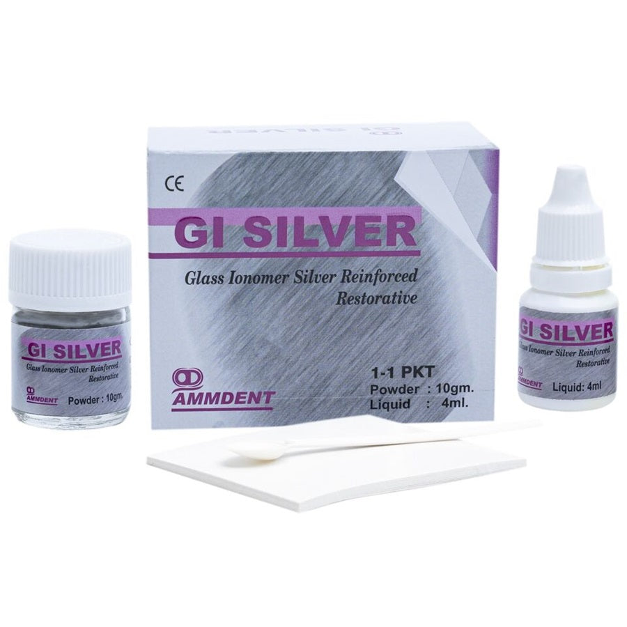 Ammdent GI Silver mixing pad – used for dispensing and mixing powder and liquid restorative cement