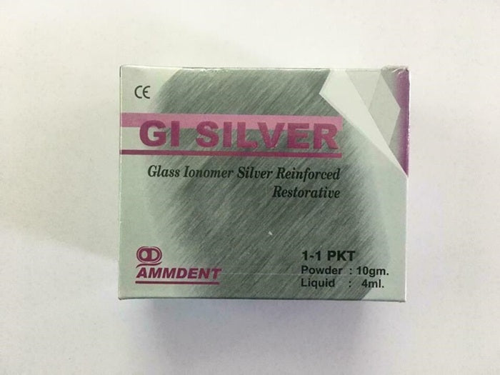 Ammdent GI Silver Kit – Silver Reinforced Glass Ionomer Restorative for Class I & II Posterior Dental Restorations Globally