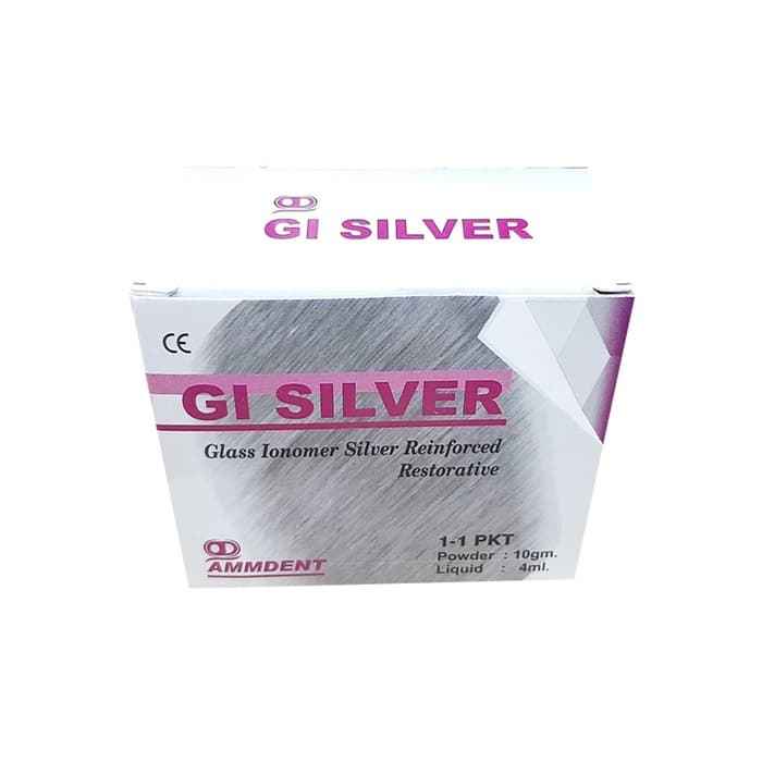 Ammdent GI Silver – High Compressive Strength Enamel Dentin Adhesion Biocompatible GIC
