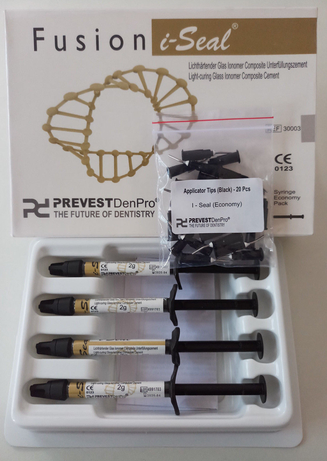 Prevest DenPro Fusion i-Seal Light-Cure Glass Ionomer Composite Cement Box with CE 0123 Certification