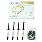 Prevest DenPro Fusion i-Seal GIC syringes with applicator tips for pit fissure sealing