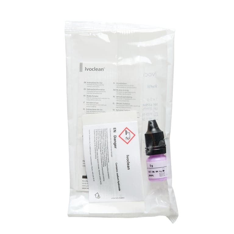 Ivoclean by Ivoclar Vivadent – prosthesis cleaning paste for effective decontamination of crowns bridges and veneers before adhesive cementation by dentists worldwide
